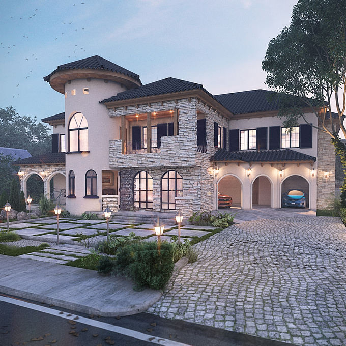 Cleec Designs - http://www.facebook.com/cleecdesigns
Design by STOA Architects 
Rendered by Okolie Uchechukwu
Softwares - Revit + 3Ds Max + Vray + Photoshop