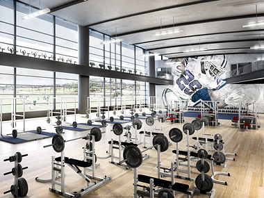 Cowboys weight room