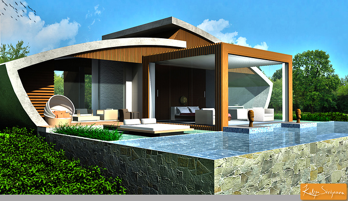 http://be.net/koliyasirimana
Single Bedroom Villa Design to be built on a Tea Estate Overlooking 180 degree view on top of a hill In Kurunegala Sri Lanka.