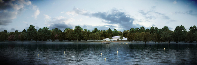 Landscape, Visitor Centre, Exterior, Dusk