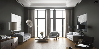 Interior Apartment Gray