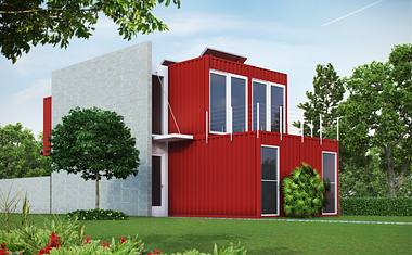 Exterior - Shipping Container Home