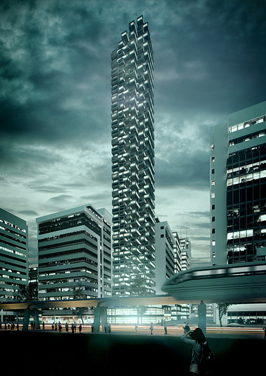 Modular skyscraper in Quito 2060