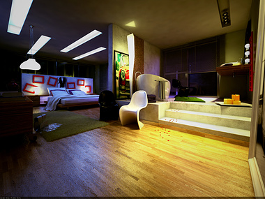 night interior_bedroom