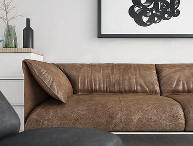 closeup sofa