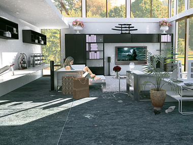 Living room render