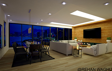 living room in south africa.... NIGHT VIEW