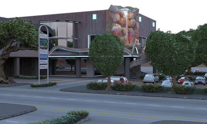 http://chillyguess.prosite.com
Finally licensed modo. :) This is the third in my exploration of Modo features. It's a re-imagined local mall at my hometown, which was ranked as one of the ugliest buildings in New Zealand even before it's finished construction!