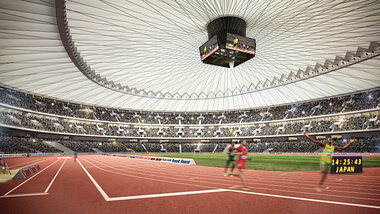 Japan National Stadium competition-Athletics View