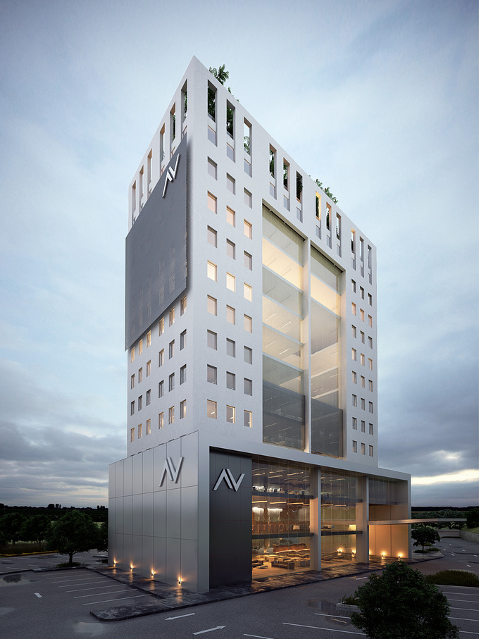 Jorge Gudino Arquitectos
15th Storey building containing the new offices for AV Company.