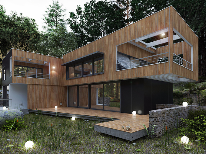 AN3D Studio - https://www.facebook.com/Arqnikow3d?ref=hl
wood's house for a contest here in Mexico, hope you like.