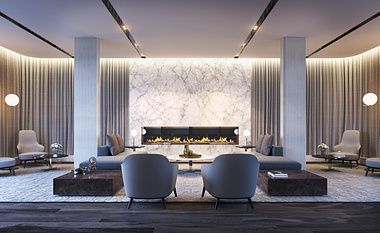 Lounge, Vanguard Apartments, Melbourne,