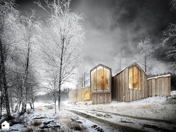 ROOM - https://www.facebook.com/pages/ROOM/504982496240849?ref=hl
Final image of the design of Split House, designed by architectural firm Reiulf Ramstad Arkitekter.