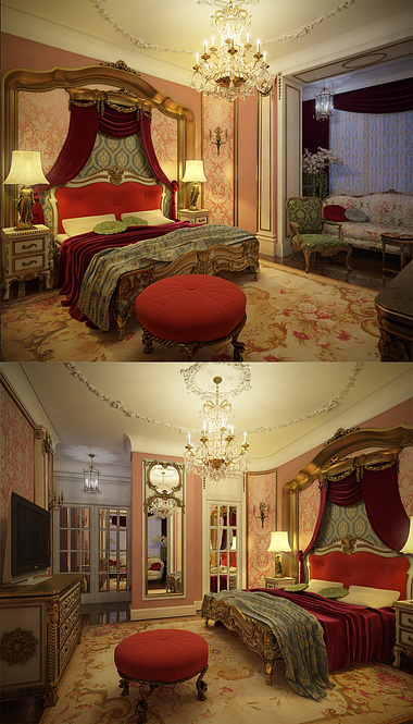 Opulent bedroom