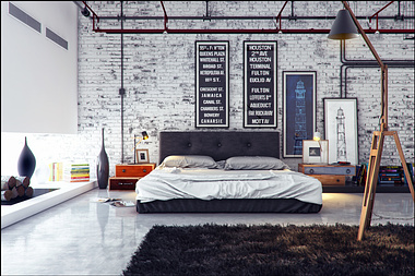 +Industrial Bedroom+