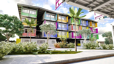 Social Housing Project using containers