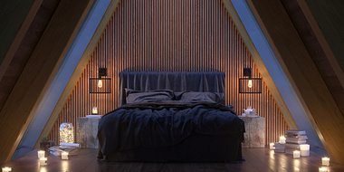 Cozy Bedroom - Mountain Cabin