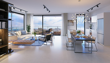 Sea View Penthouse Apartment | Interior Design