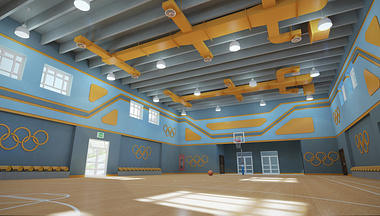 Sports hall for a private school.