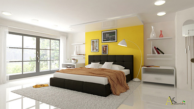 yellow bedroom...