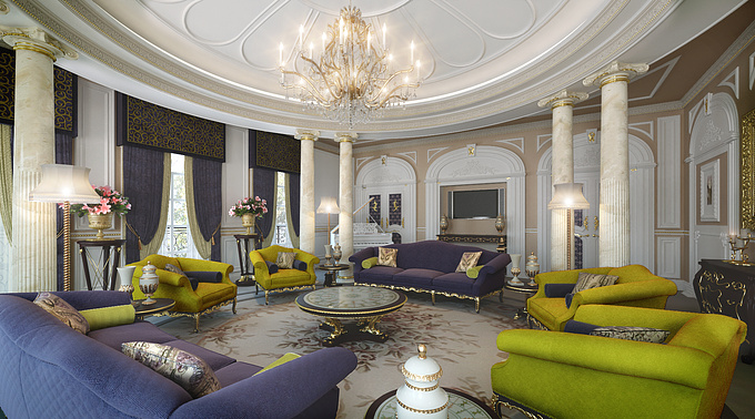HIGHNESS Interiors - http://HIGHNESS Interiors
Design for the Sheikh Villa in Qatar