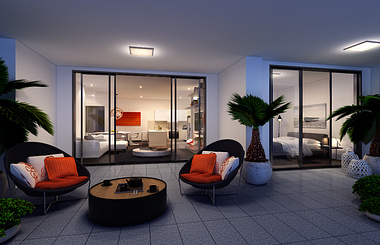 the first project (interior rendering) designed