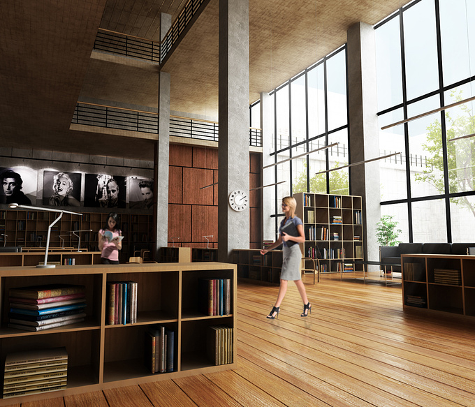  - http://
Library & Research Center
No object and all modeling in 3D MAX and use Vray and ps
WELCOME ALL YOUR COMMENTS.