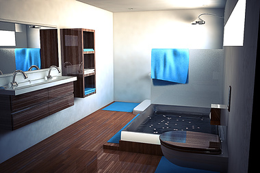 Bathroom Render (Second 3D Interior built ever)