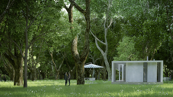 RAMEZ - http://RAMEZ
Forest and home 
A project in middle of nowhere 
3DSMAX2014.PS