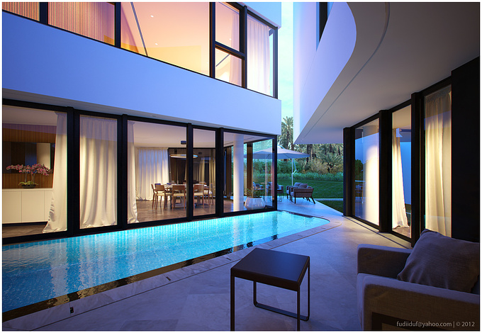 Private house designed by AGI Architect
pool area view overloking backyard
done with rhino,3ds max,vray 2.0, PS, Clo3d