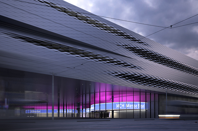 http://www.saedesign.it/
Personal Work - 3d reproduction of Congress center in Basel by Herzog & De Meuron.
The colored lights were inspired by the photography of Noel Kerns.
Made with: 3ds Max, Vray, Photoshop