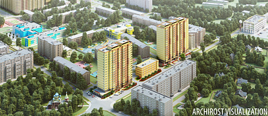 Visualization residential complex  "Vluberzi