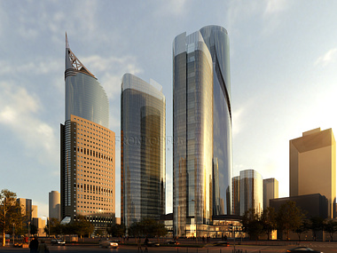 Building rendering , High-rise render