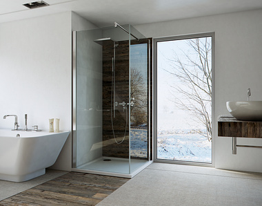 scandinavian style bathroom