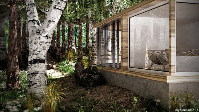 I decided I wanted to create a cabin within a very natural environment. I really had to play around with the lighting and the post production to get this result. Hope you like it and any feedback is greatly appreciated.
Done in 3ds Max 2014, Vray 3.0 and Photoshop using elements from Evermotion for the plants and chairs.