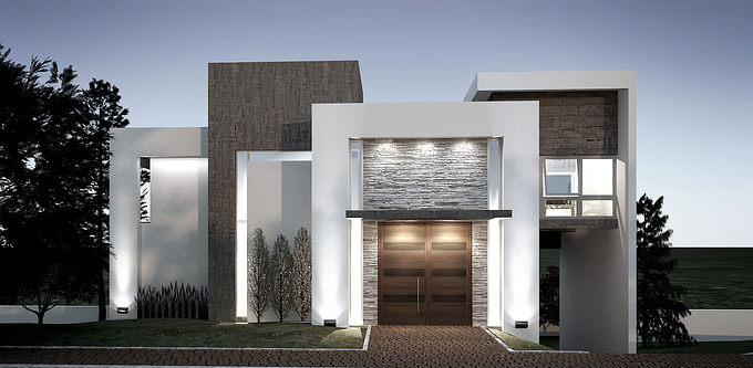 Residential house_260 m²_5h from sketch

. 3DS 
. VRAY
. PHOTOSHOP