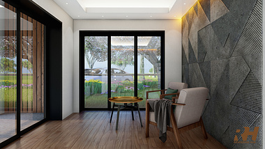 Residential Interior Design 3D Rendering