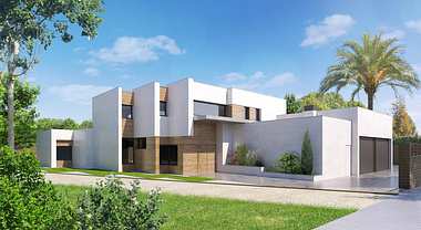 VIA3D Architectural Visualization - House in Barcelone
