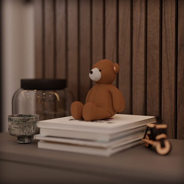 Teddy Bear cinematic shot