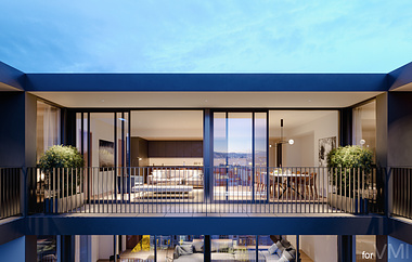 Maison a Soma terrace visualization for VMI Studio