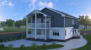 3d rendering for the house