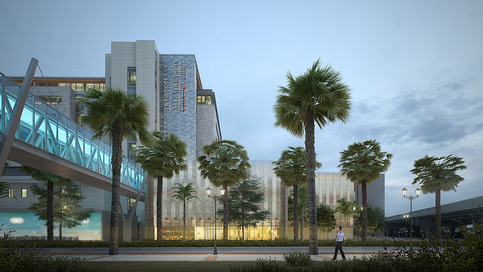 http://www.cubicscene.com/
Hospital building rendering in Jacksonville, Florida.