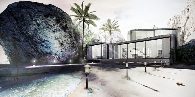 WM Studio
3D Visualisation of house on the beach was made in 3DS max with V-Ray and Ps postproduction.