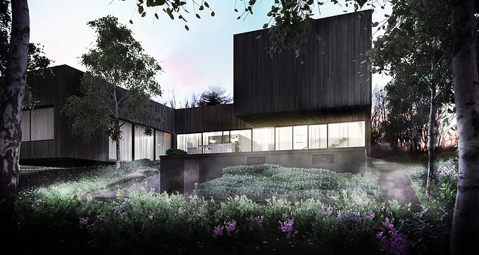 WM Studio - http://wmsdesign.pl/
Modern House in forest Visualization made by WM Studio