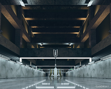 M4 metro station interior viz