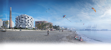  Architecture Competition, First Prize_Residential Building in front of the sea, Malaga, Spain