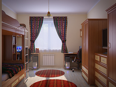 3d rendering for the child room