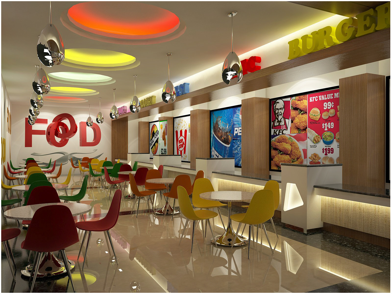 Food Court | pranam id - CGarchitect - Architectural Visualization