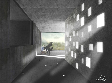 Olafur Eliasson's house corridor  project