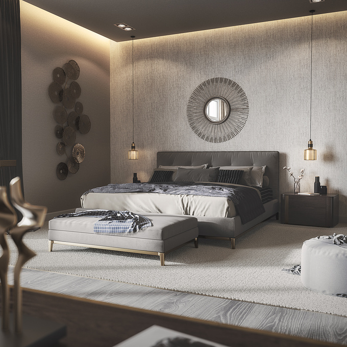 CGI DESIGN - http://cgidesign.co.uk
An elegant and contemporaneous bedroom space we have created for one of our prestigious clients.